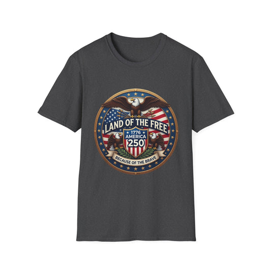 Land of the Free 1776 Patriotic Eagle Graphic Tee — American Pride Shirt
