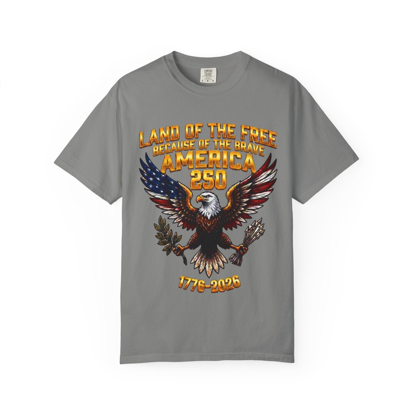Veterans Eagle T-Shirt — Land of the Free Because of the Brave Patriotic Tee