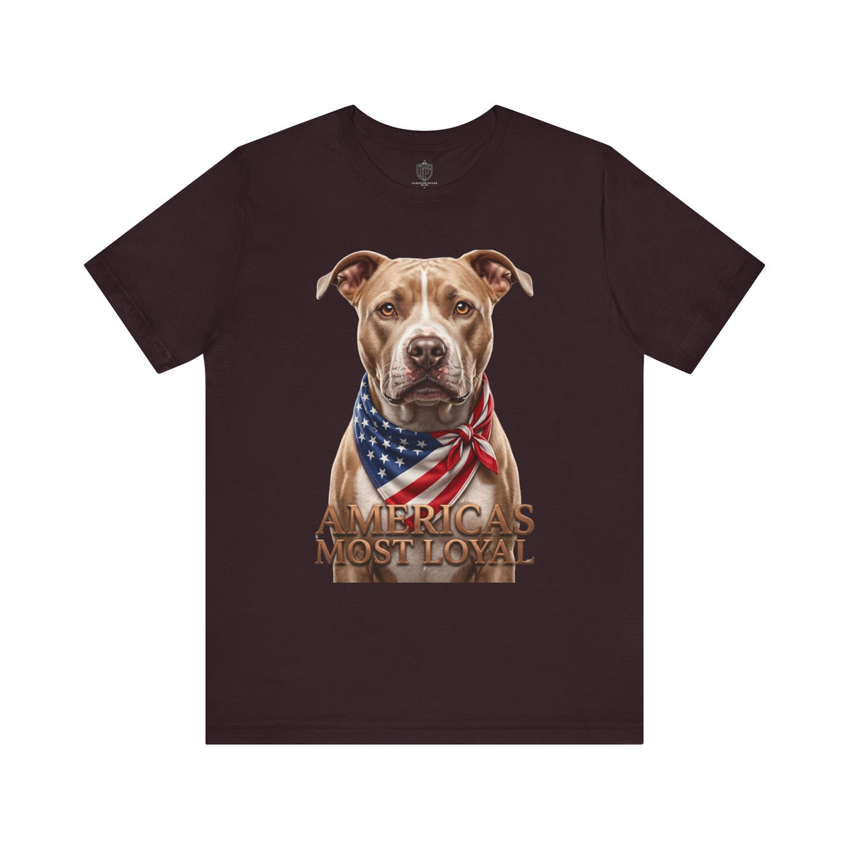 Patriotic Pitbull Tee — "America's Most Loyal" Dog Shirt