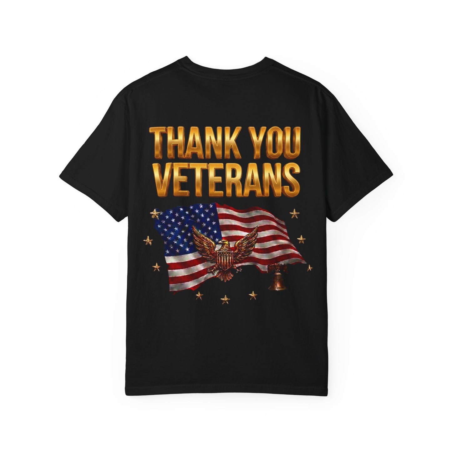Veterans Eagle T-Shirt — Land of the Free Because of the Brave Patriotic Tee