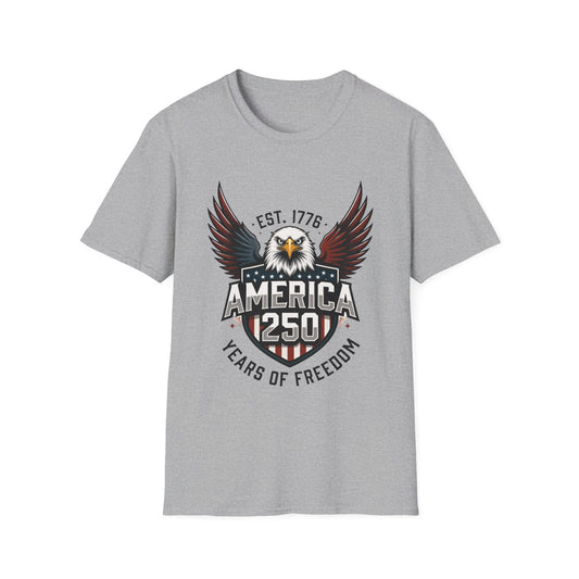 America 250 Eagle T-Shirt — EST. 1776 250 Years of Freedom Patriotic Tee