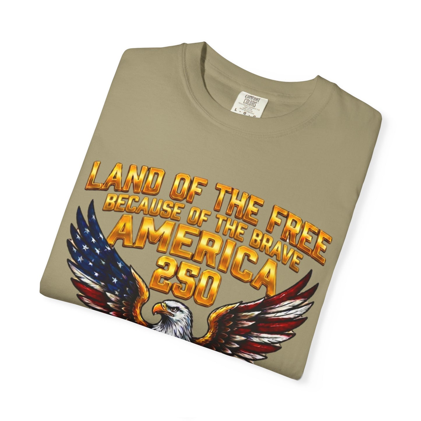 Veterans Eagle T-Shirt — Land of the Free Because of the Brave Patriotic Tee