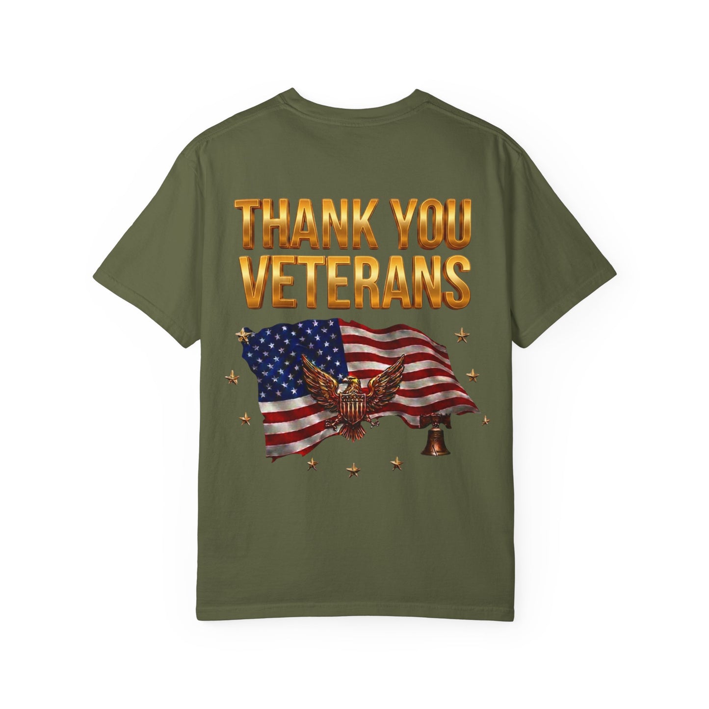 Veterans Eagle T-Shirt — Land of the Free Because of the Brave Patriotic Tee