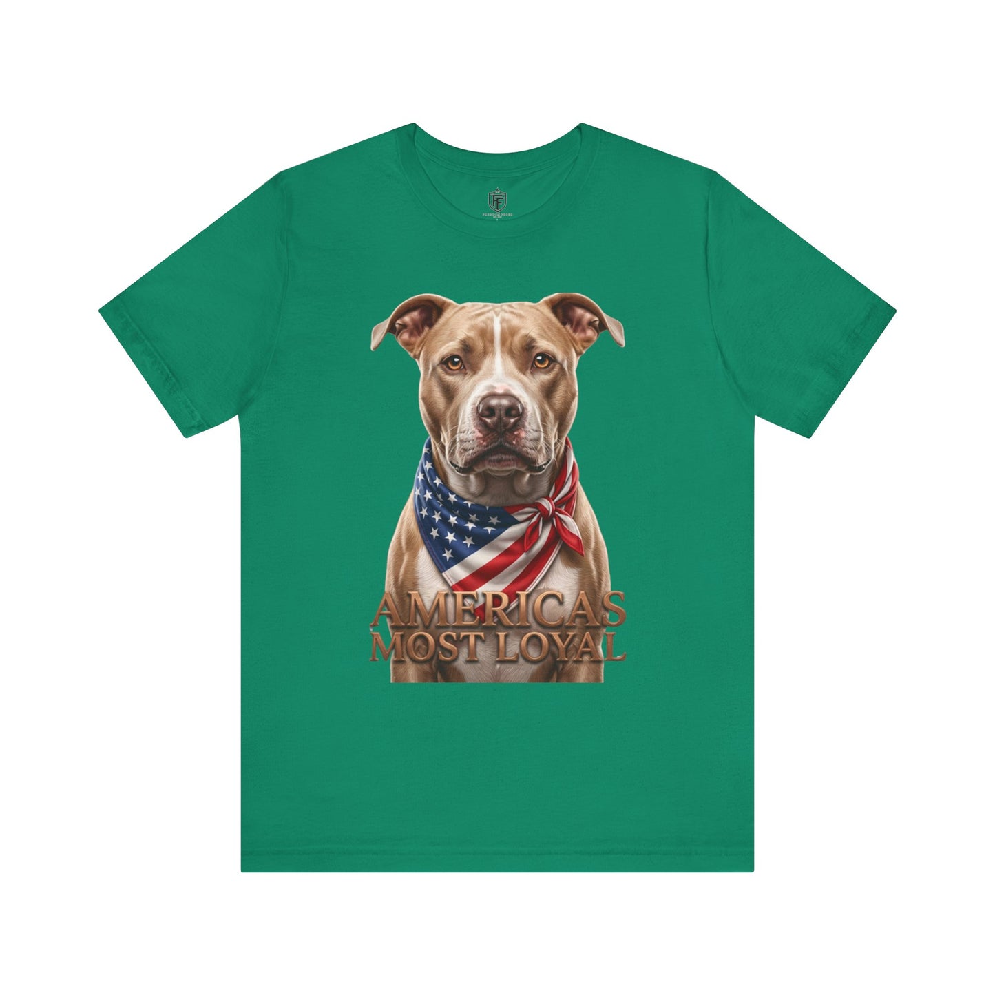 Patriotic Pitbull Tee — "America's Most Loyal" Dog Shirt