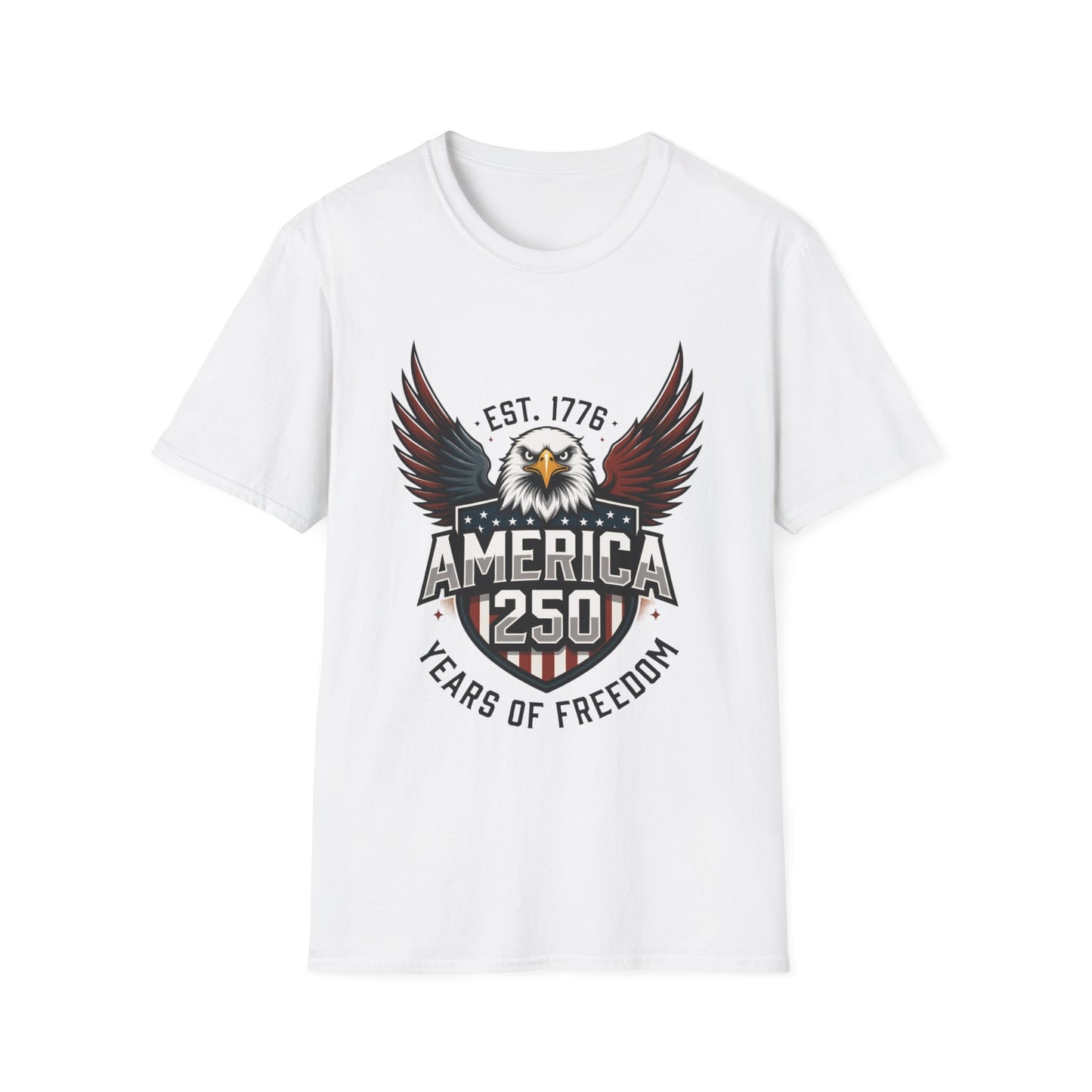 America 250 Eagle T-Shirt — EST. 1776 250 Years of Freedom Patriotic Tee