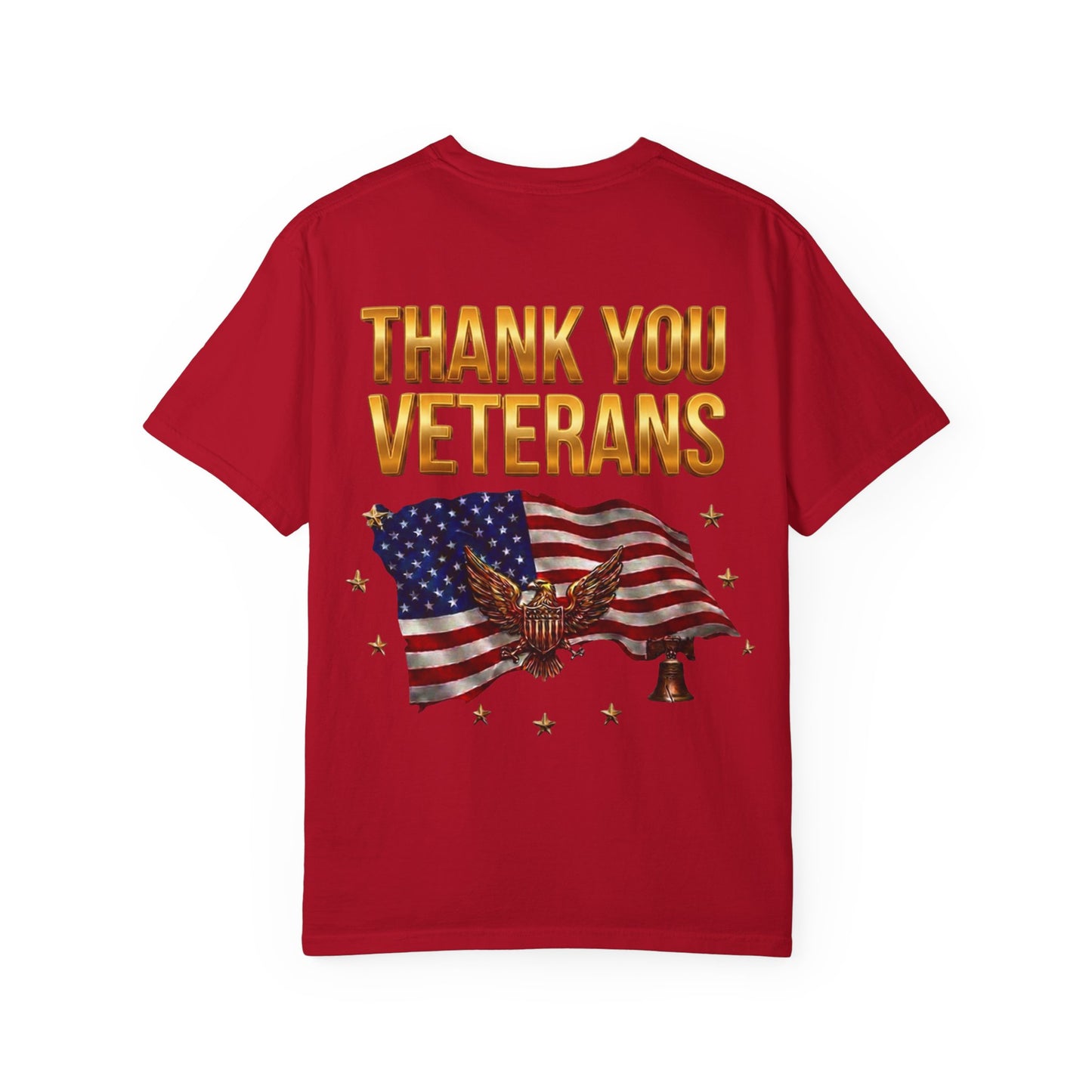 Veterans Eagle T-Shirt — Land of the Free Because of the Brave Patriotic Tee
