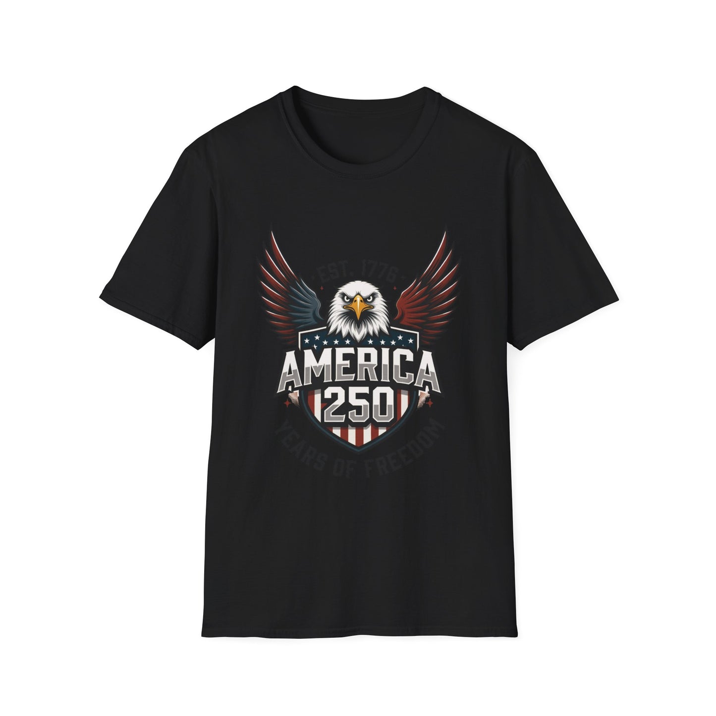 America 250 Eagle T-Shirt — EST. 1776 250 Years of Freedom Patriotic Tee