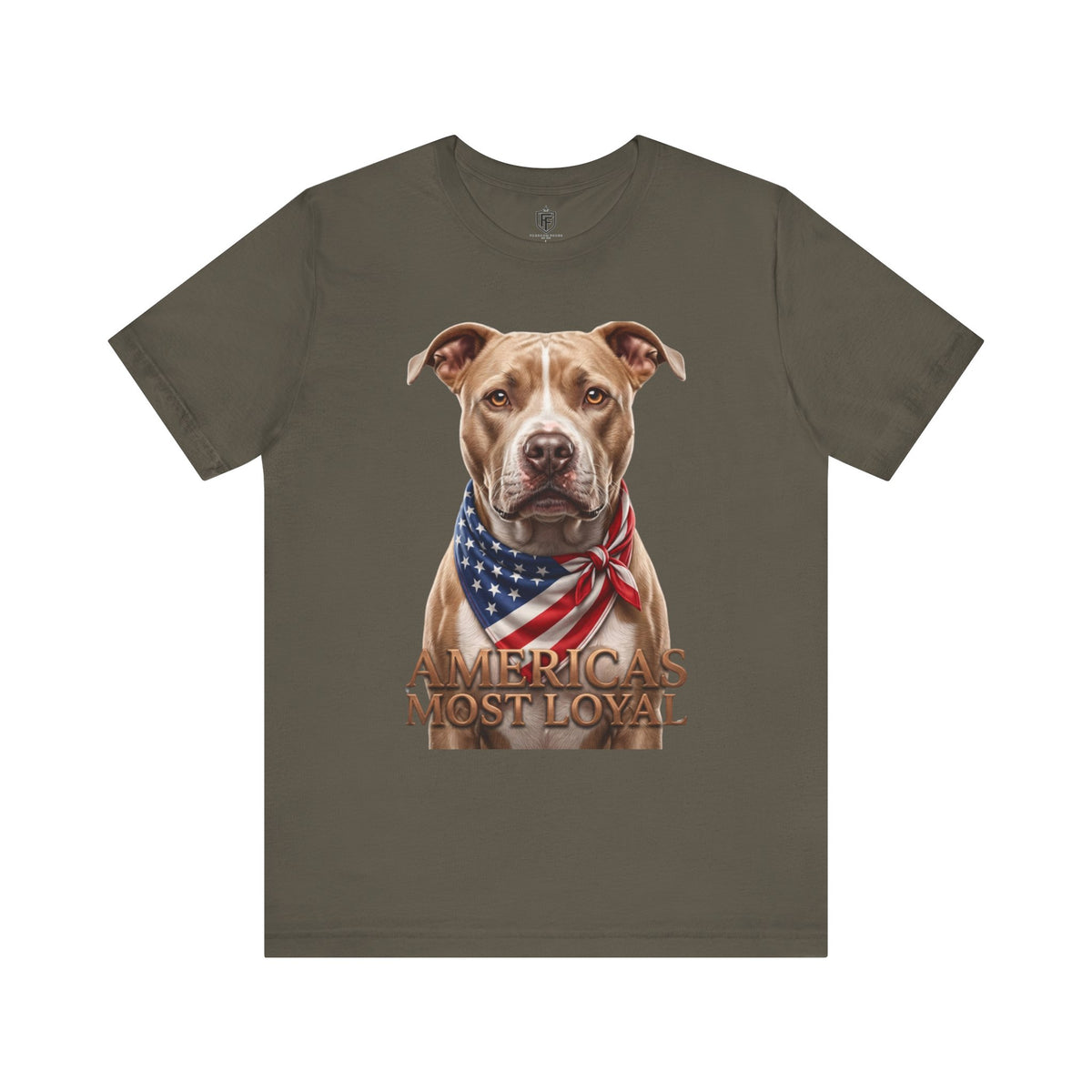 Patriotic Pitbull Tee — "America's Most Loyal" Dog Shirt