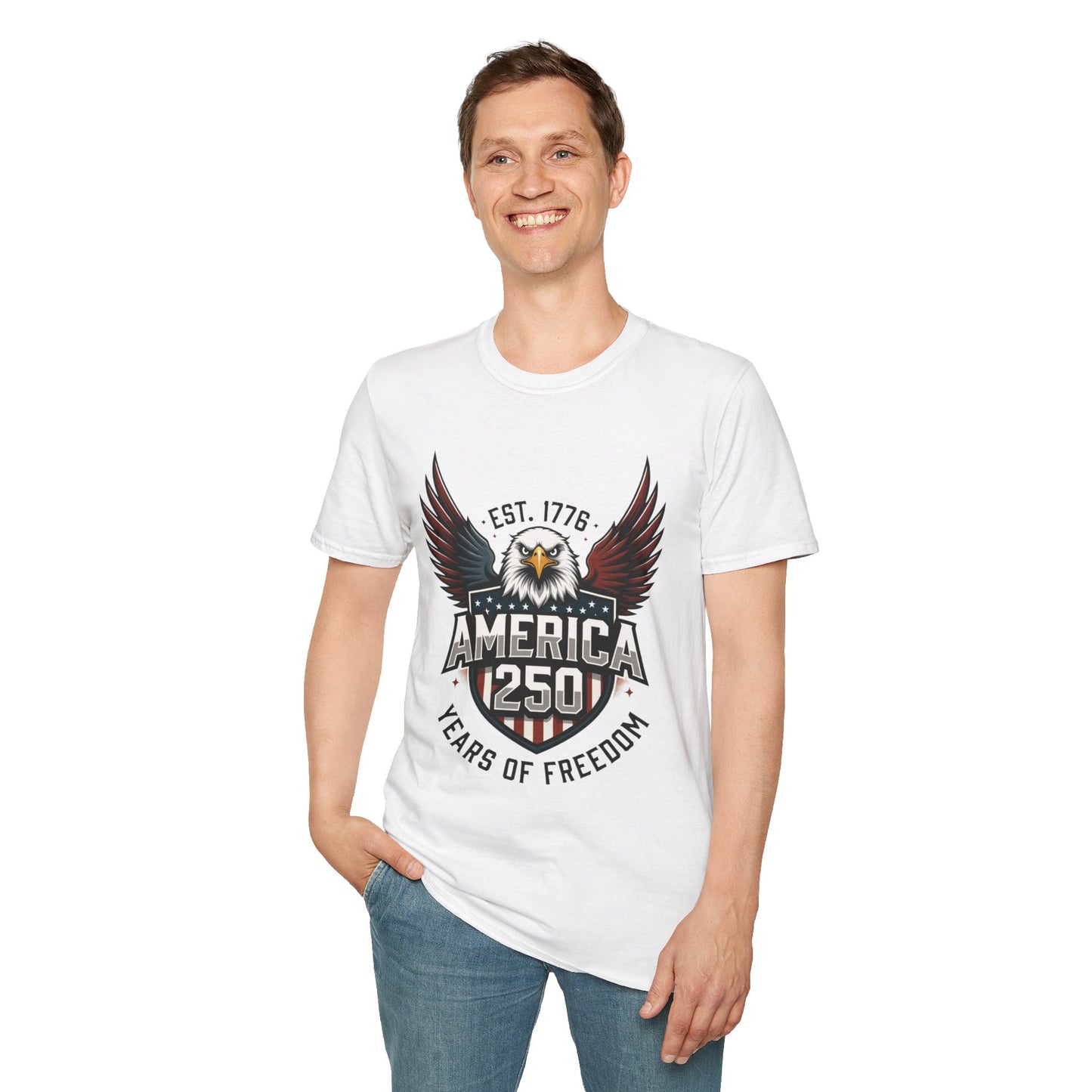 America 250 Eagle T-Shirt — EST. 1776 250 Years of Freedom Patriotic Tee