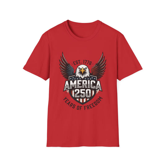 America 250 Eagle T-Shirt — EST. 1776 250 Years of Freedom Patriotic Tee