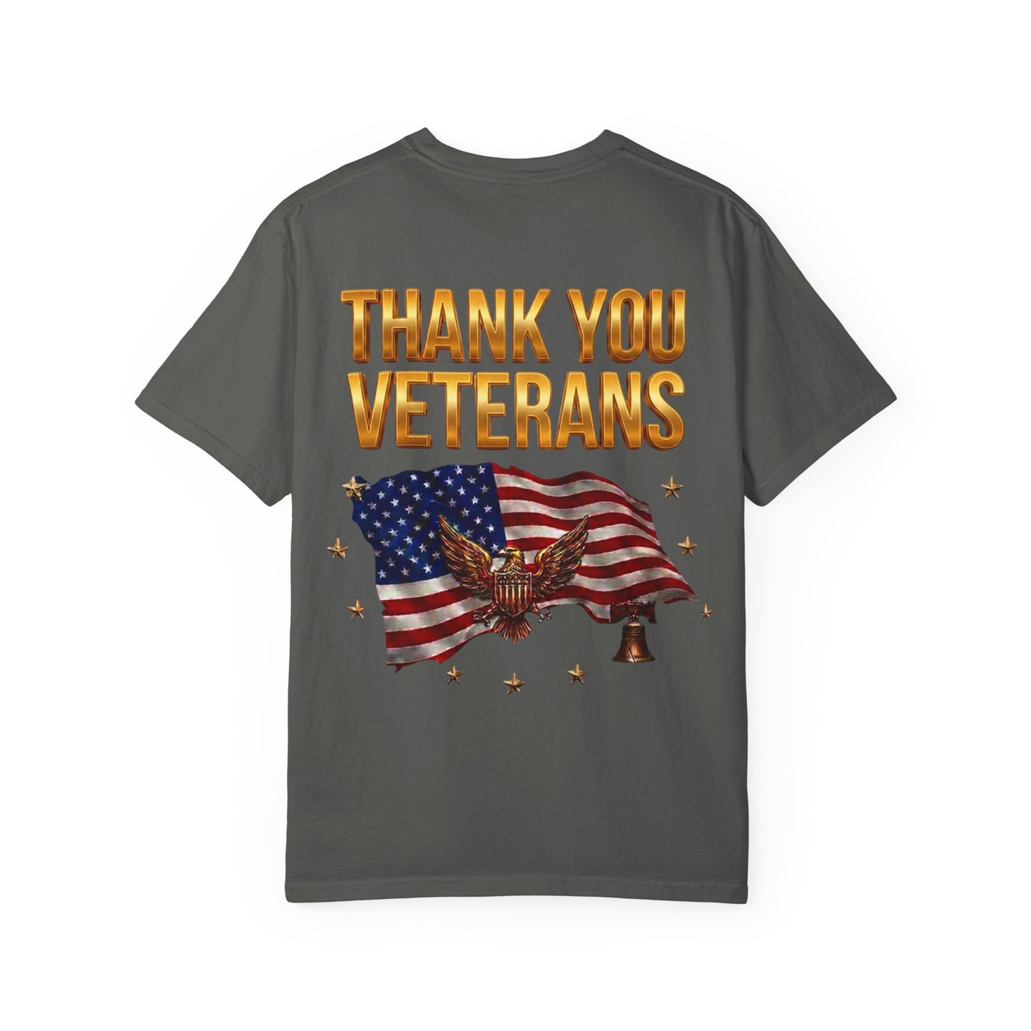 Veterans Eagle T-Shirt — Land of the Free Because of the Brave Patriotic Tee