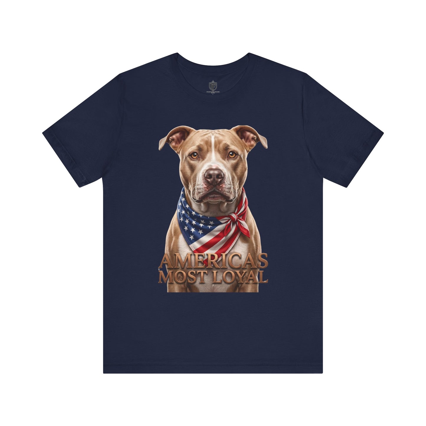 Patriotic Pitbull Tee — "America's Most Loyal" Dog Shirt