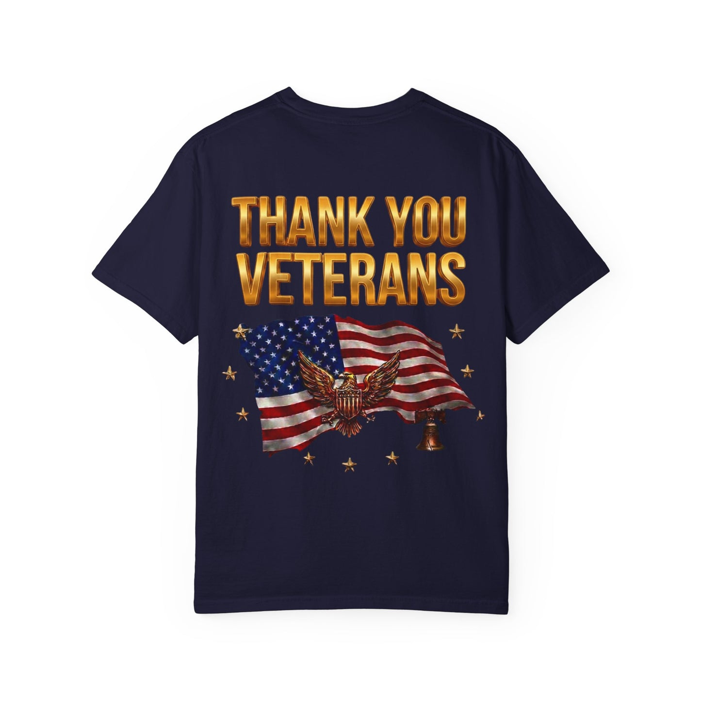 Veterans Eagle T-Shirt — Land of the Free Because of the Brave Patriotic Tee