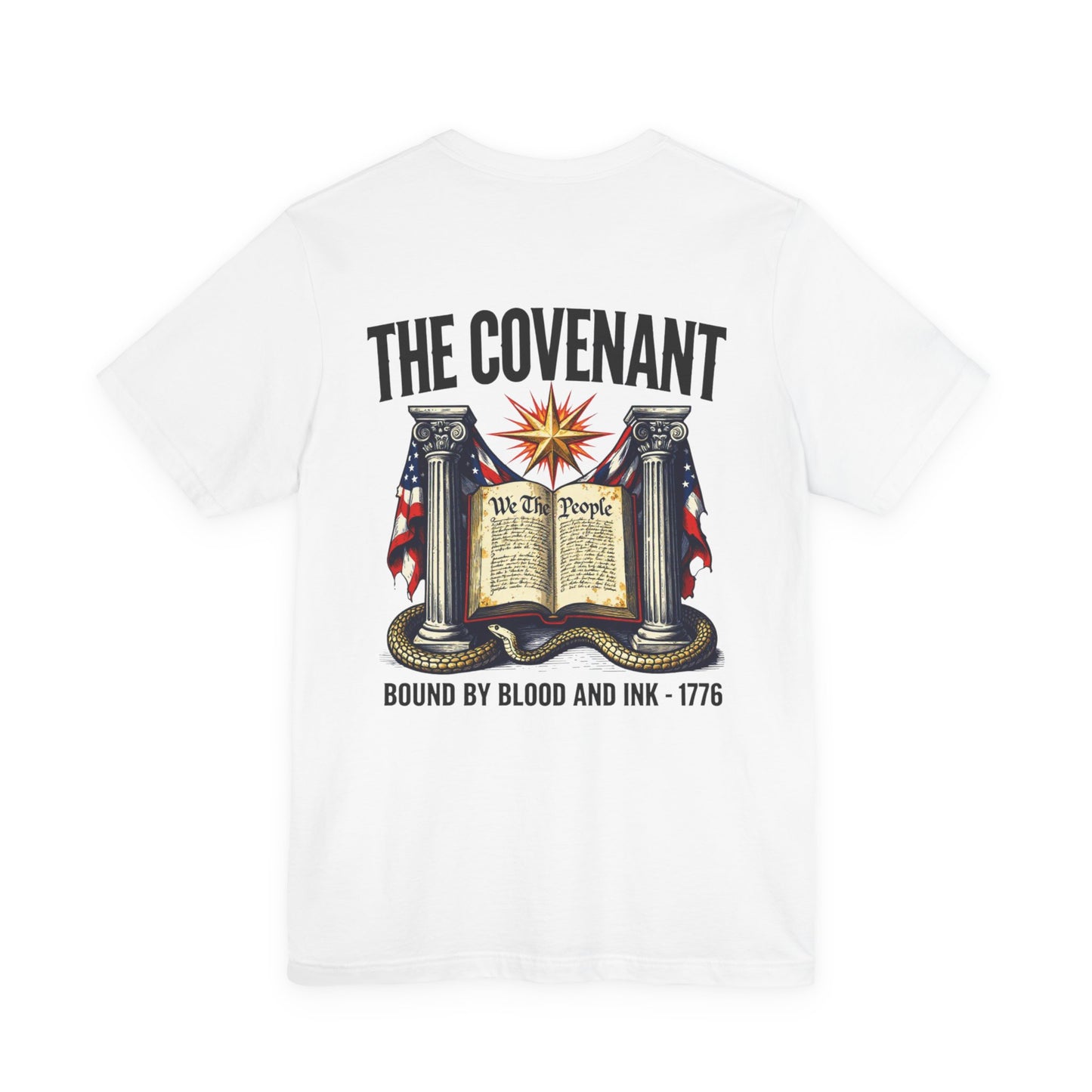 Patriotic 'The Covenant' T-Shirt — New Order of Liberty Graphic Tee (We the People, 1776)