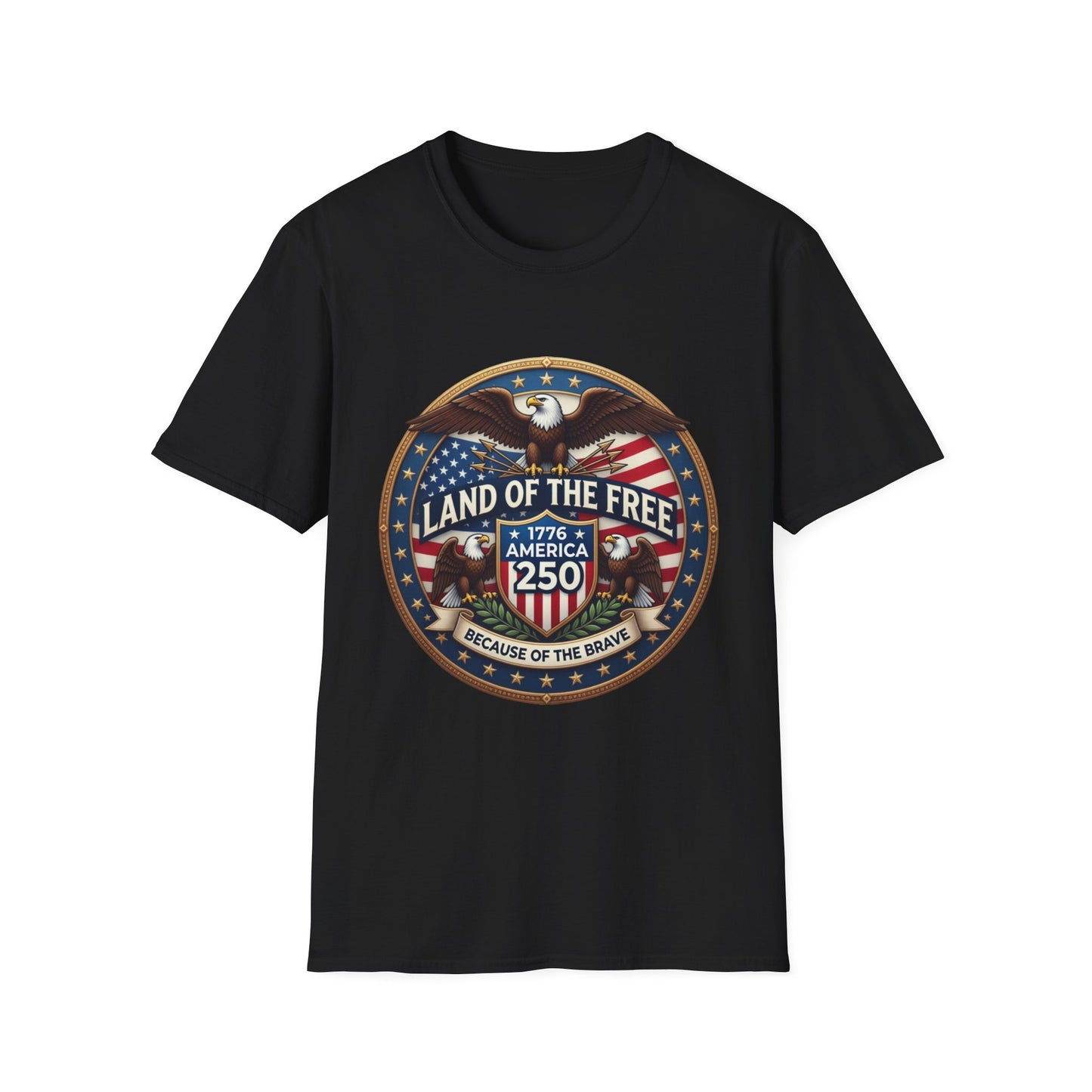 Land of the Free Eagle T‑Shirt — Patriotic 1776 USA Graphic Tee