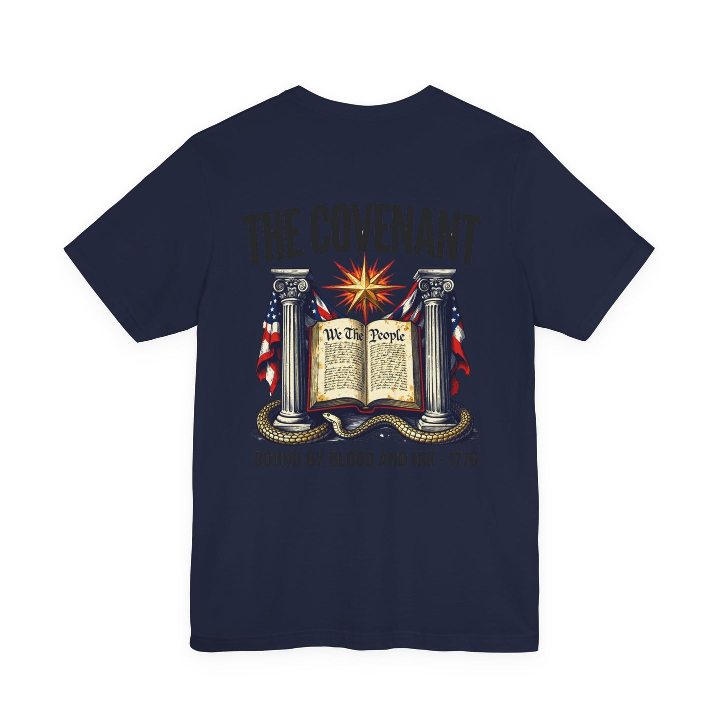 Patriotic 'The Covenant' T-Shirt — New Order of Liberty Graphic Tee (We the People, 1776)