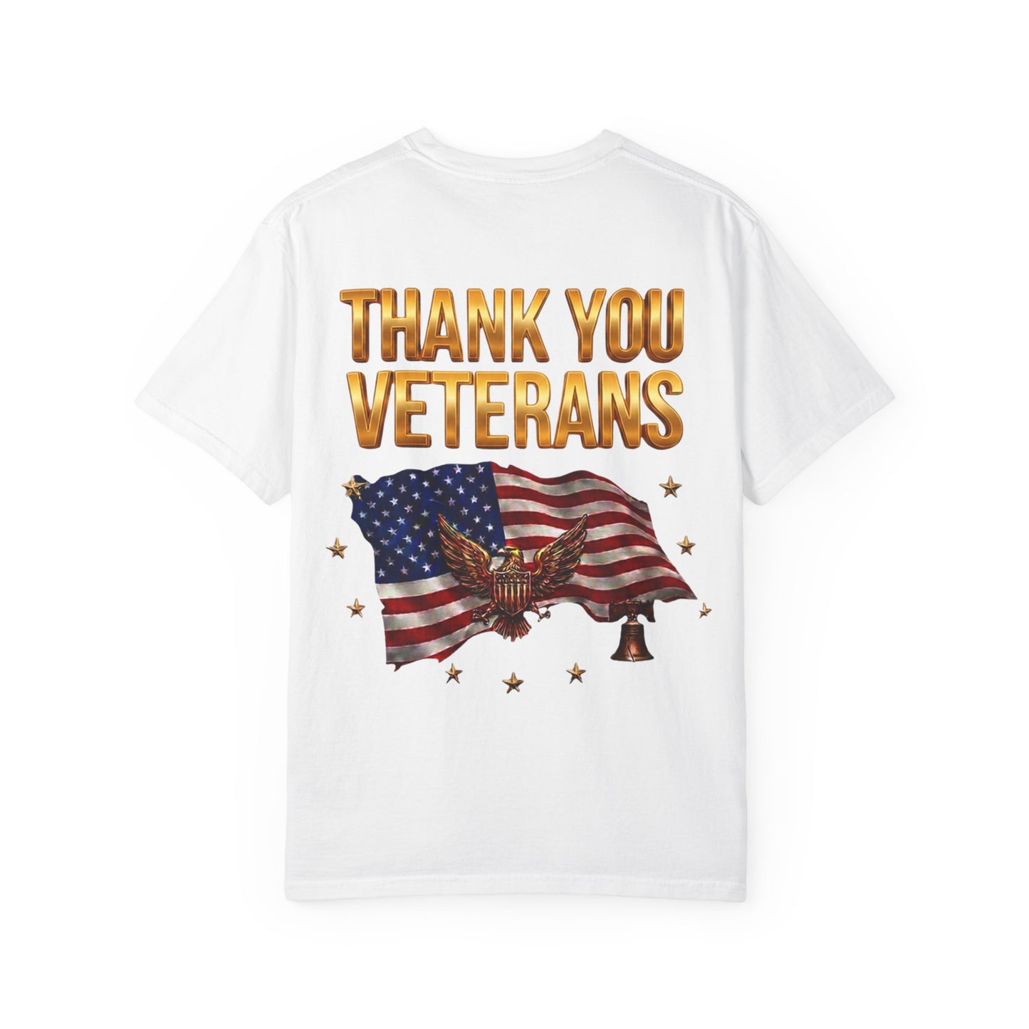 Veterans Eagle T-Shirt — Land of the Free Because of the Brave Patriotic Tee