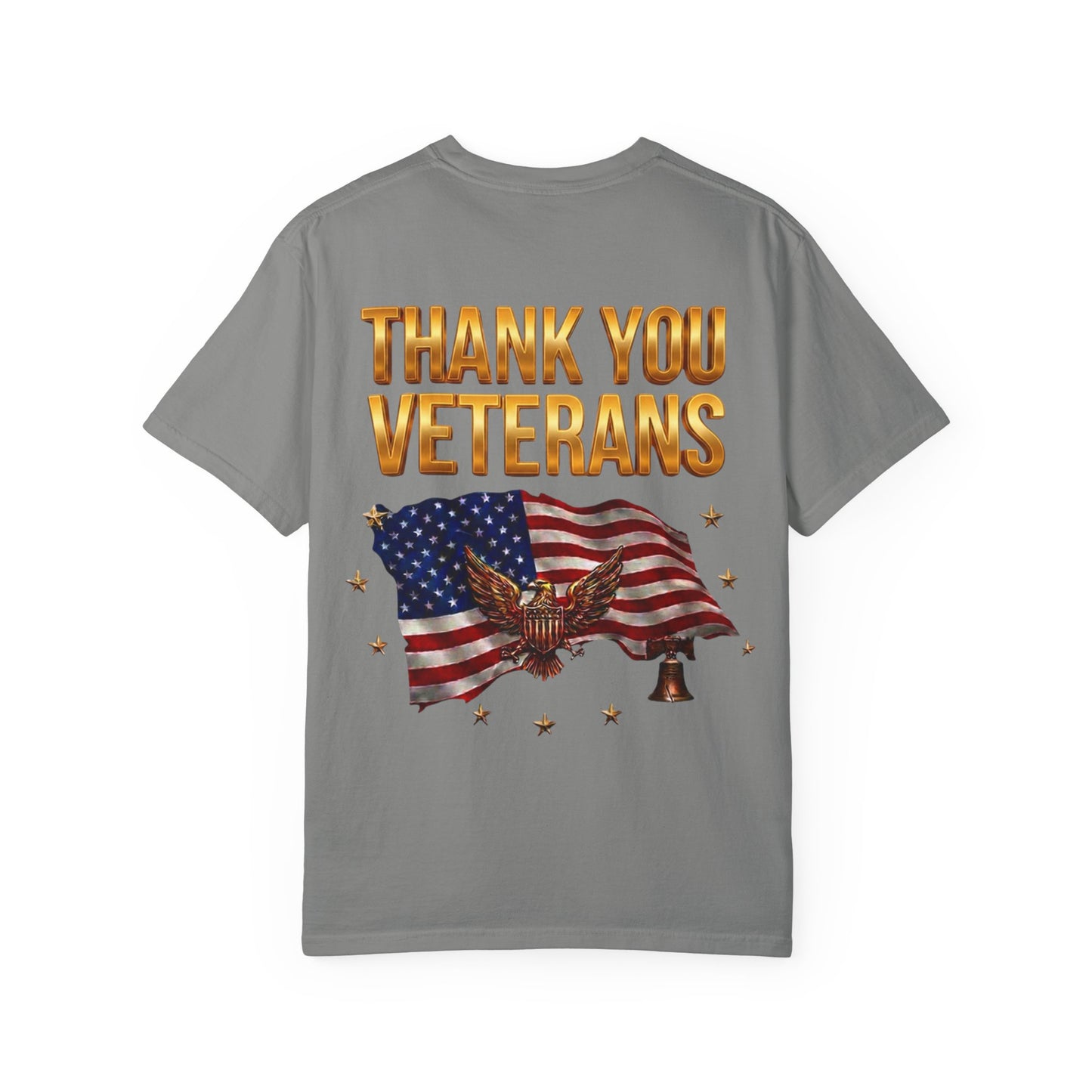 Veterans Eagle T-Shirt — Land of the Free Because of the Brave Patriotic Tee