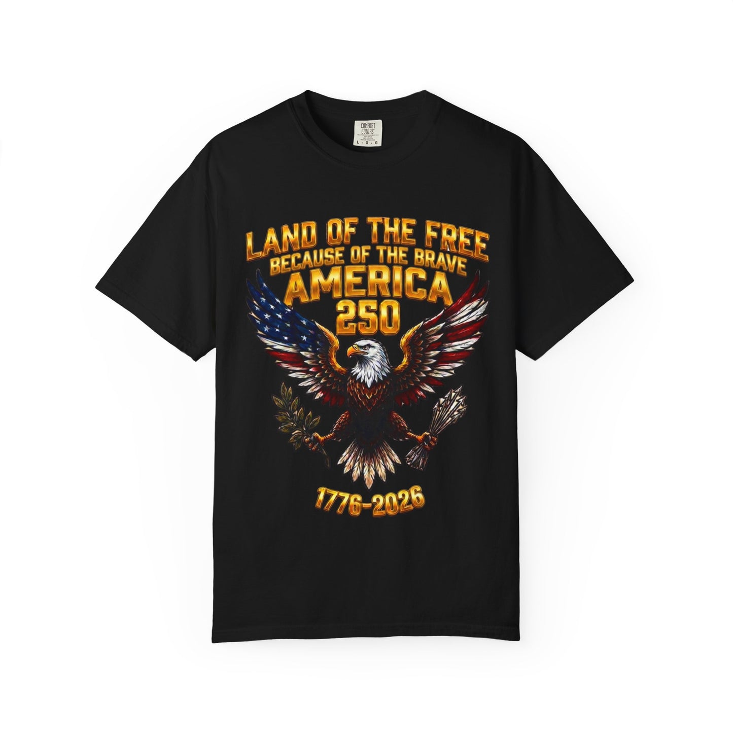 Veterans Eagle T-Shirt — Land of the Free Because of the Brave Patriotic Tee