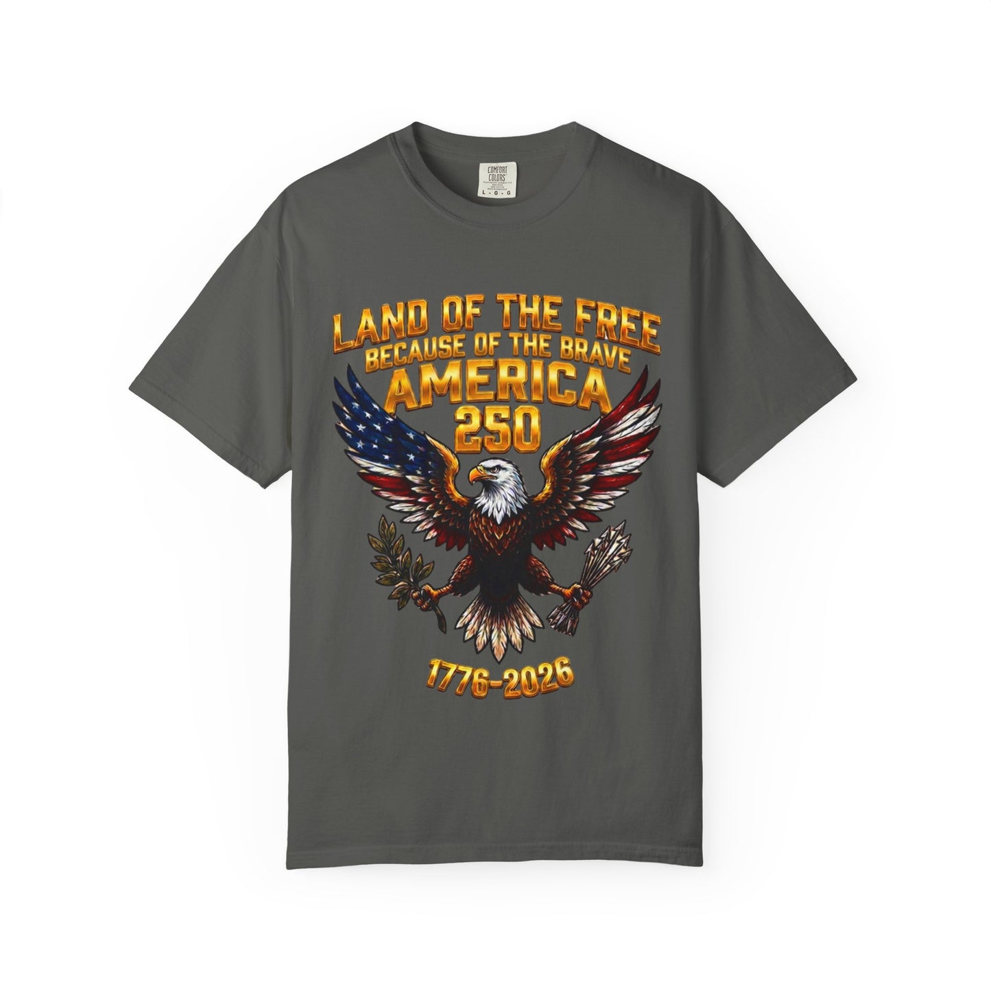 Veterans Eagle T-Shirt — Land of the Free Because of the Brave Patriotic Tee