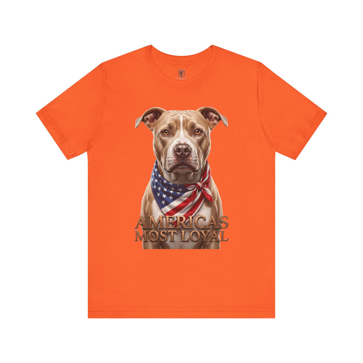 Patriotic Pitbull Tee — "America's Most Loyal" Dog Shirt