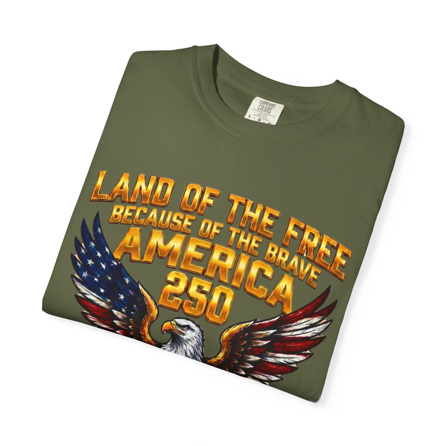 Veterans Eagle T-Shirt — Land of the Free Because of the Brave Patriotic Tee