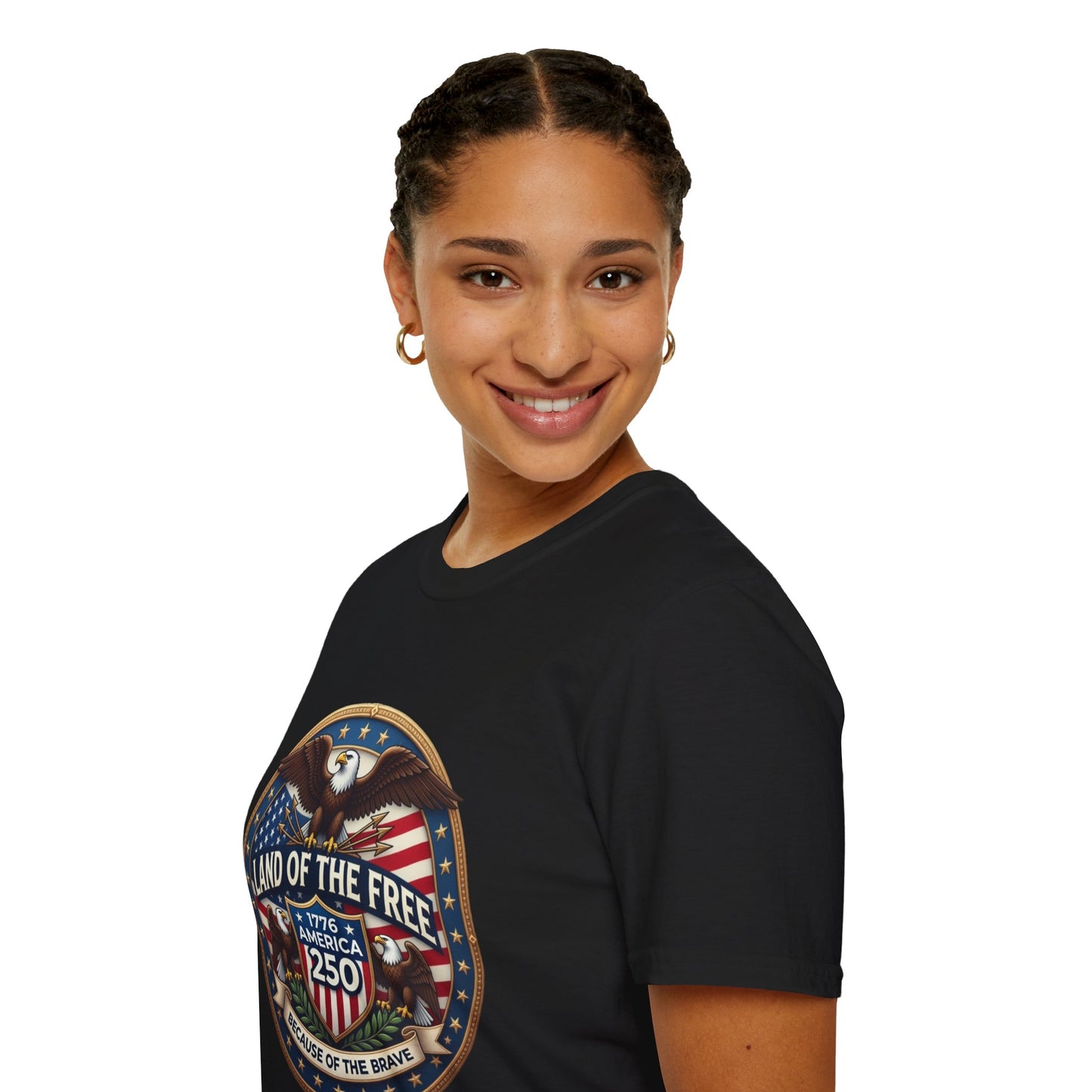 Land of the Free Eagle T‑Shirt — Patriotic 1776 USA Graphic Tee