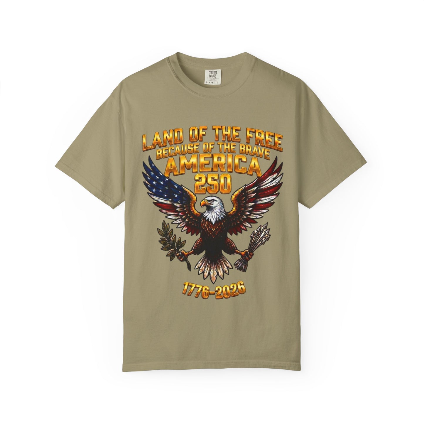 Veterans Eagle T-Shirt — Land of the Free Because of the Brave Patriotic Tee
